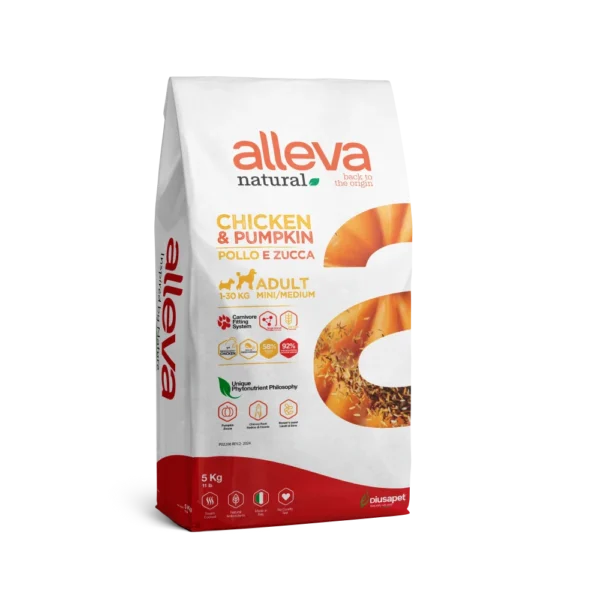 Crocchette per Cani Natural (Pollo & Zucca) – Adult Mini Medium 5 KG