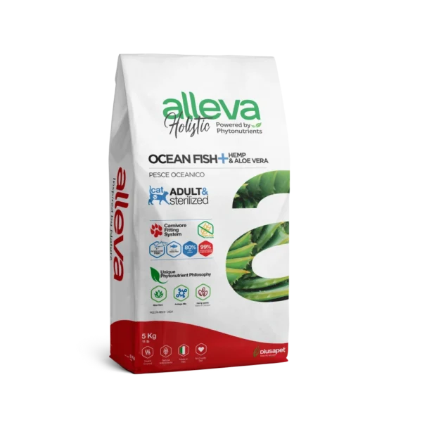 Crocchette per Gatti Holistic (Pesce + Canapa & Aloe Vera) 5 KG