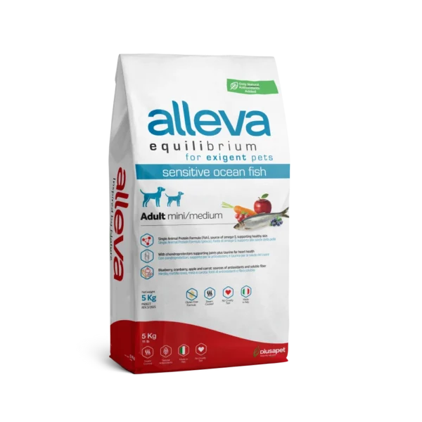 Crocchette Cani Alleva Equilibrium Sensitive (Pesce) 5KG