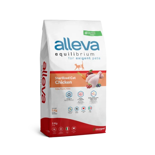 Crocchette per Gatti Equilibrium - Sterilized (Pollo) 5 KG