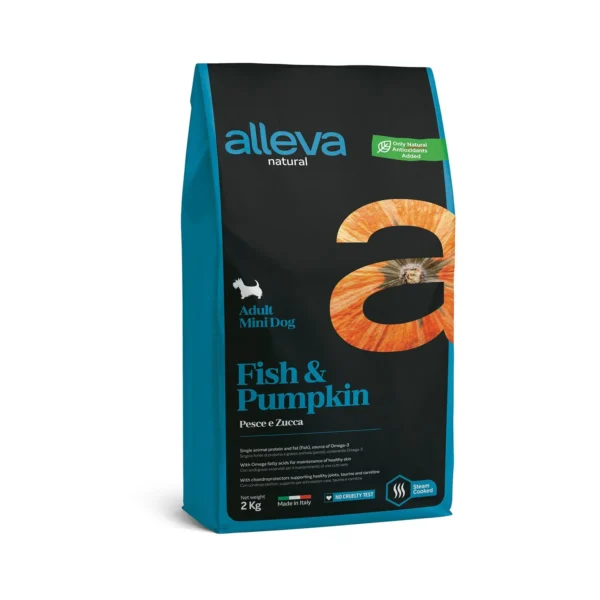 Crocchette per cani Adulti Natural (Pesce & Zucca) - Mini 2 KG