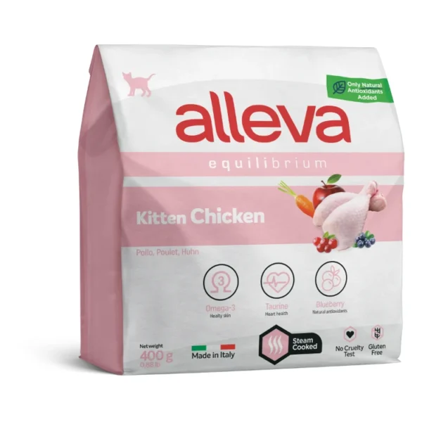 Crocchette per Gatti Equilibrium - Kitten (Pollo) 0.400 KG