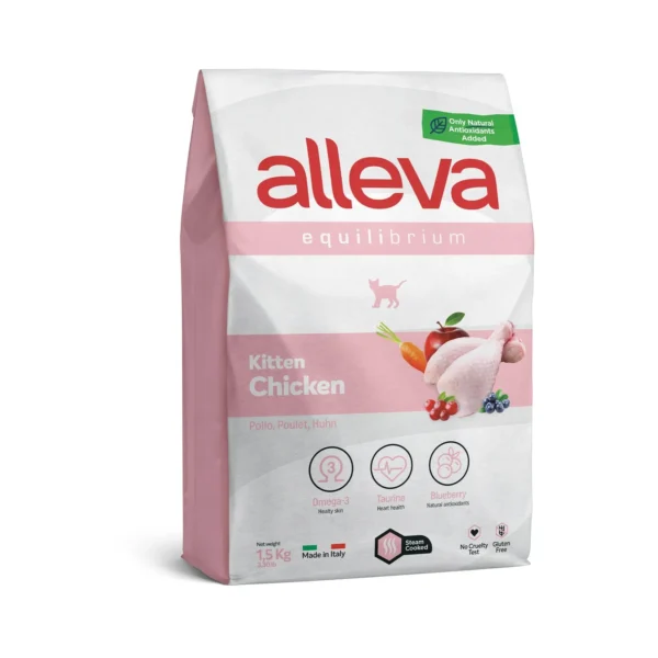 Crocchette per Gatti Equilibrium - Kitten (Pollo) 1.5 KG