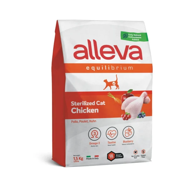 Crocchette per Gatti Equilibrium - Sterilized (Pollo) 1.5 KG