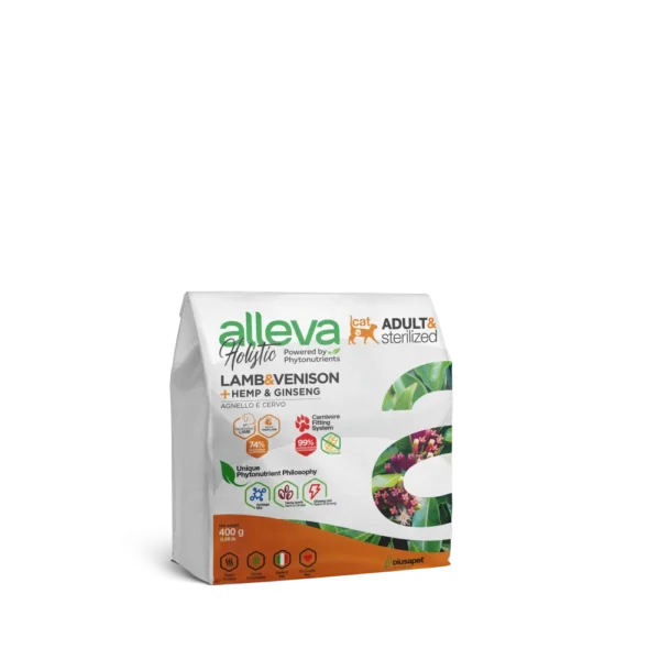 Crocchette per Gatti Holistic – Adult (Agnello e Cervo) 0.400 KG