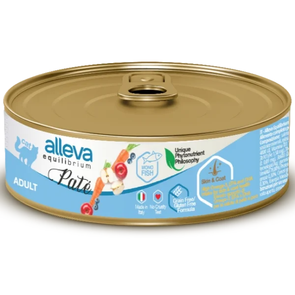 Cibo Umido Gatto Equilibrium - Adult & Sterilized (Salmon) 85 GR