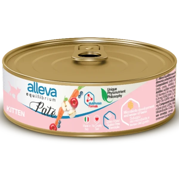 Cibo Umido Gatto Equilibrium - Kitten & Sterilized (Pollo) | 85 GR